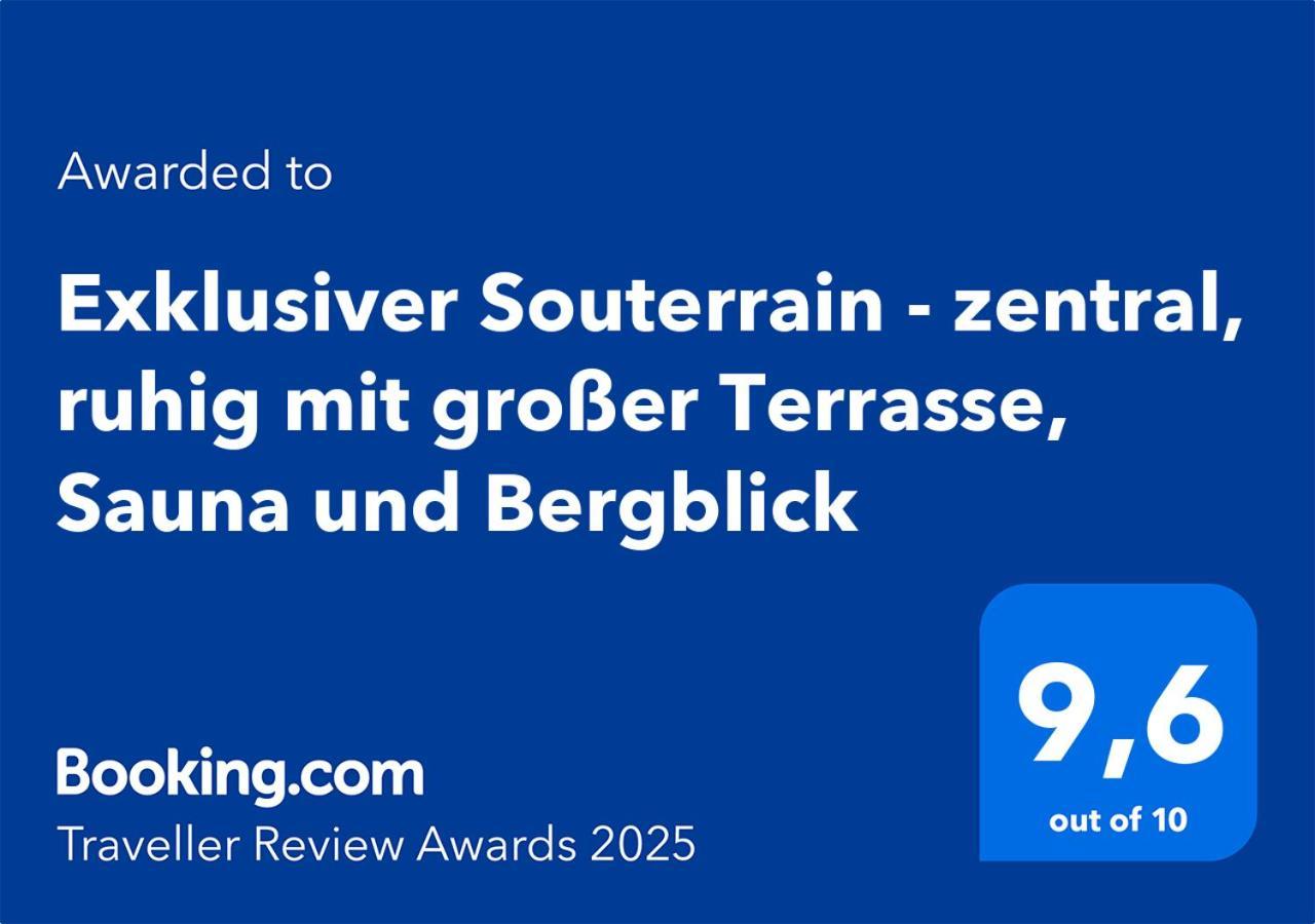 Exklusiver Souterrain - Zentral, Ruhig Mit Grosser Terrasse, Bergblick Und Privaten Sauna Zzgl Имменштадт-им-Альгой Экстерьер фото